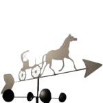 Weathervane Horse & Carriage Design